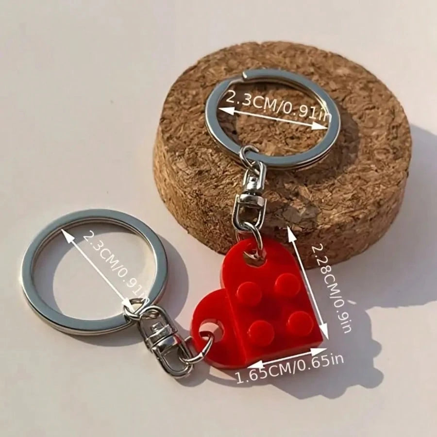 Love in Pieces: Heart-Shaped Puzzle Keychains for Him & Her - Perfect for Valentine’s Day! ❤️🗝️✨