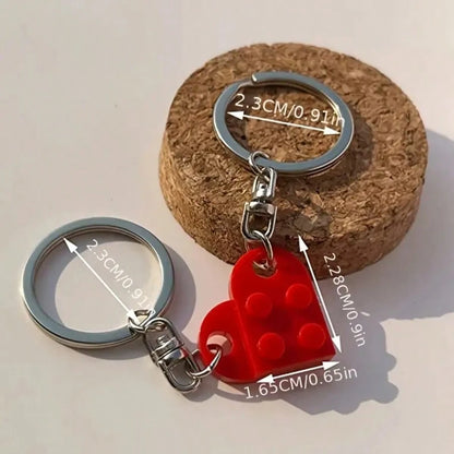 Love in Pieces: Heart-Shaped Puzzle Keychains for Him & Her - Perfect for Valentine’s Day! ❤️🗝️✨