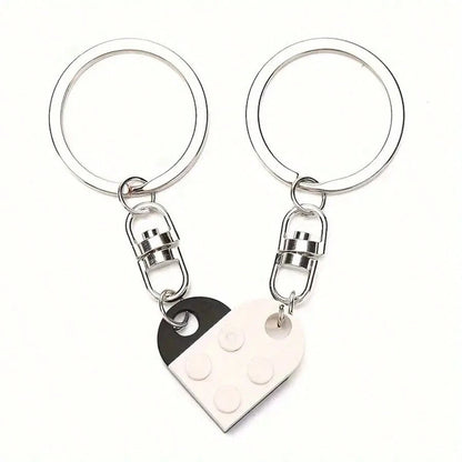 Love in Pieces: Heart-Shaped Puzzle Keychains for Him & Her - Perfect for Valentine’s Day! ❤️🗝️✨