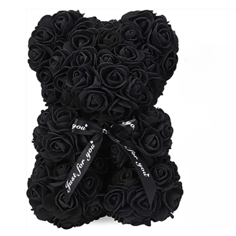 Rose Teddy Bear - Perfect Gift for Mom on Mother's Day, Birthdays, Valentine's Day & Anniversaries