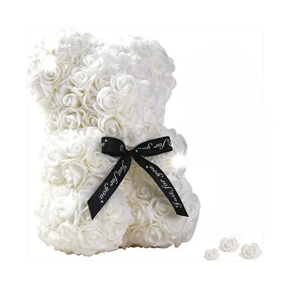 Rose Teddy Bear - Perfect Gift for Mom on Mother's Day, Birthdays, Valentine's Day & Anniversaries
