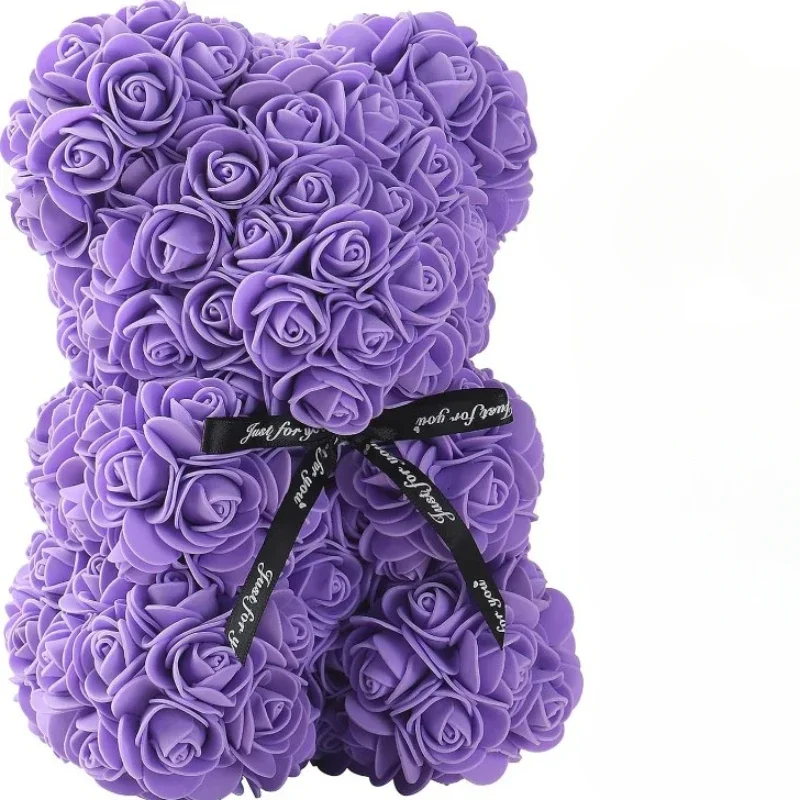 Rose Teddy Bear - Perfect Gift for Mom on Mother's Day, Birthdays, Valentine's Day & Anniversaries
