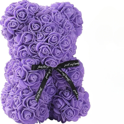 Rose Teddy Bear - Perfect Gift for Mom on Mother's Day, Birthdays, Valentine's Day & Anniversaries